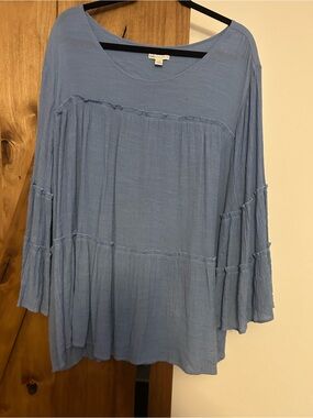 Flowy, light blue blouse